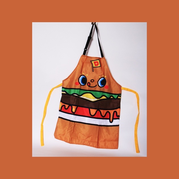 Sanrio Dokidoki Yummychums Burger Kitchen Apron - Picture 1 of 6